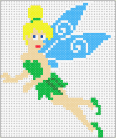 tinkerbell - tinkerbell,peter pan,fairy,character,winged,cute,blonde,story,movie,green,light blue,yellow