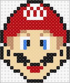 Head Mario - mario,nintendo,head,character,video game,smile,tan,red