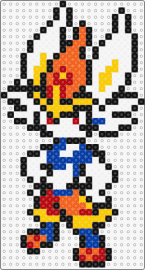 Pyrobut - cinderace,pokemon,character,gaming,rabbit,white,orange,blue