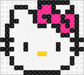 h-k - hello kitty,sanrio,bow,kawaii,character,head,white,pink