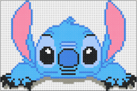 Stitch - stitch,lilo and stitch,character,movie,disney,ears,alien,cartoon,blue,light blue,pink