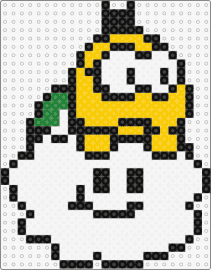 Lakitu - lakitu,cloud,mario,character,video game,nintendo,yellow,white