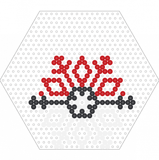 Pokeball Snowflake - christmas, pokeball, pokemon, red, snowflake, white