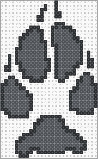 accurate fox paw - black,gray