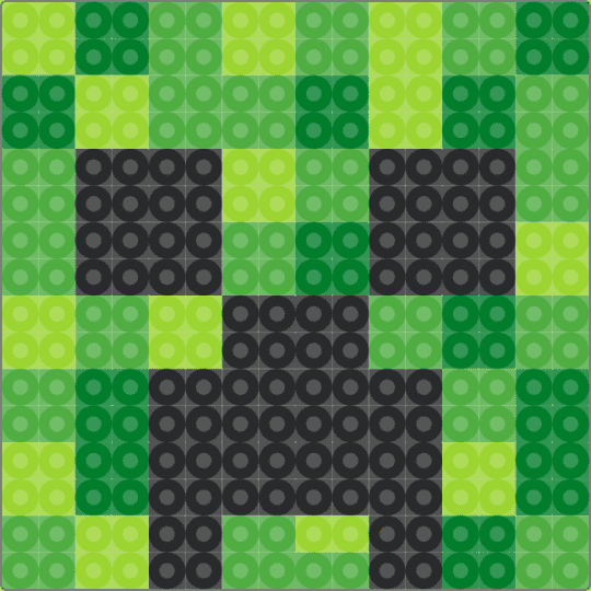 creeper - normal - black, game, green, mc, minecraft