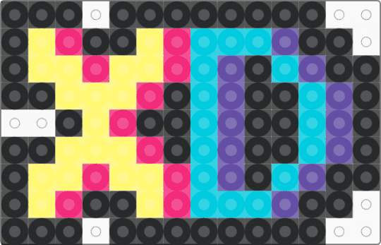 small XD - black,yellow,light blue,scene,xd,small