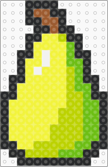 pear v2 - yellow,green