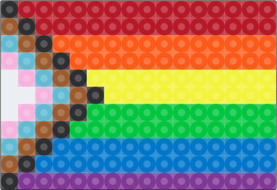 tiny progress flag - blue,green,yellow,colorful,pride