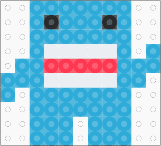 silly blue domokun - light blue