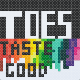 I LIeK ToESiEs - toes taste good,sign,text,drippy,colorful,black,white