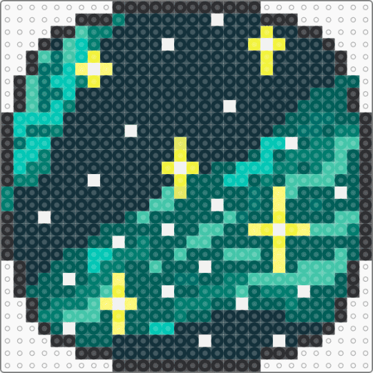 Space coaster - black,gray,teal,space,coaster,mug coaster,galaxy,stars