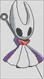 hornet - hornet,hollow knight,video game,character,white,gray,purple