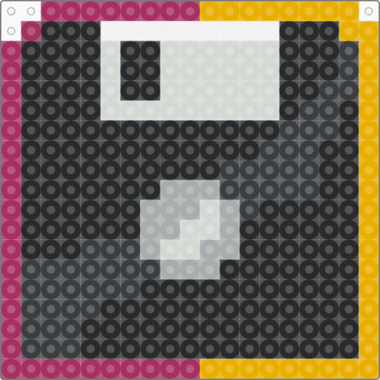 Loaded Disk (DR) - black,pink,orange,deltarune,floppy disk