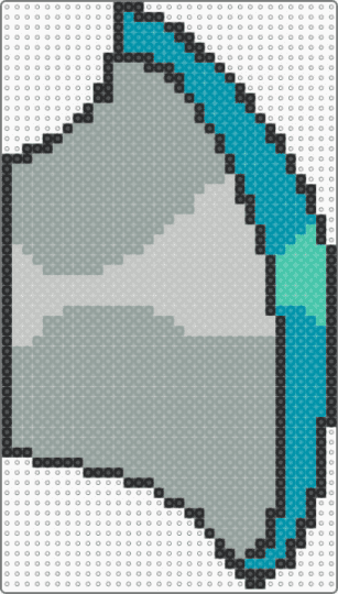 Life Size Susie Axe Blade (Deltarune) - gray,cosplay,deltarune,susie,axe