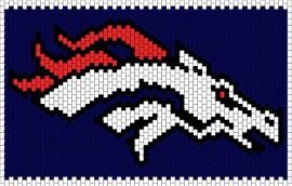 Denver Broncos - broncos,football,denver,logo,horse,panel,cuff,sports,team,blue,white