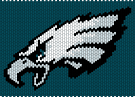 Philadelphia Eagles - eagles,football,philadelphia,team,sports,logo,panel,tapestry,teal,white