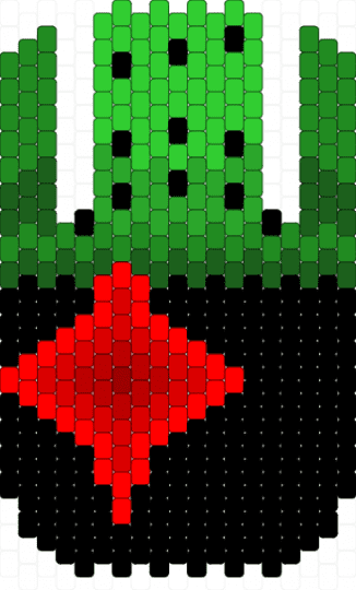 1x1x1x1 Charm - green,red