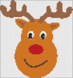 reen - reindeer,rudolph,animal,christmas,smile,cute,antlers,brown,orange