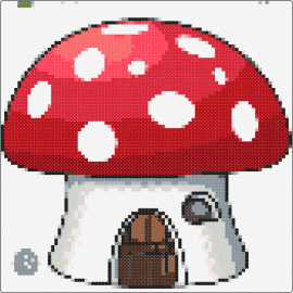 svamp - hut,mushroom,house,swamp,fantasy,red,white