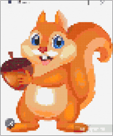 ekorre - squirrel,acorn,character,nut,animal,cute,orange