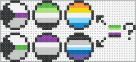 All gray scale pride pin :> (or what I know of ;-;) - pride,pins,charms,community,support,colorful,gray,light blue,green