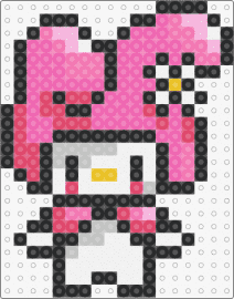 My mel>_< i have maching kuromi <3 - my melody,sanrio,kawaii,character,cute,pink,white