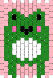 Froggy pannel - frog,cute,amphibian,panel,animal,smile,green,white,pink