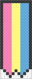 Pan flag #pride - pansexual,pride,flag,banner,vertical,stripes,pink,yellow,light blue