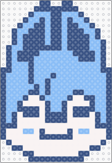 Wolfchan/Bangchan skzoo 💙🩵🤍 - blue, character, cotdwolves, light blue, perler charm, perler pattern, skz, skzoo, wolf, wolfchan