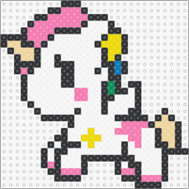 pony - unicorn,pony,horse,colorful,animal,fantasy,magical,pink,white