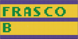 Frasco Bitch!!! - text,stripes,yellow,green