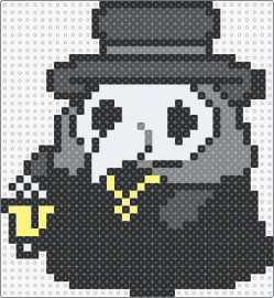 plag - plague doctor,virus,spooky,mask,classic,character,chibi,cute,black,gray