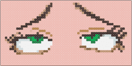 Anime Eyes 02 - eyes,anime,panel,tan,white,green