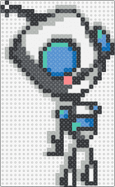 Gir Robot - gir,invader zim,robot,character,cute,tv show,cartoon,gray,teal