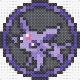 Espeon Medallion - espeon,pokemon,coin,emblem,crest,gaming,purple