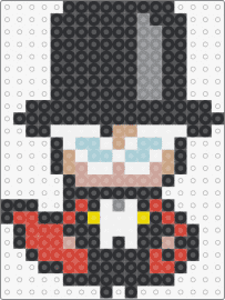 Tuxedo Mask - tuxedo mask,sailor moon,mamoru chiba,character,chibi,anime,top hat,cape,black,red