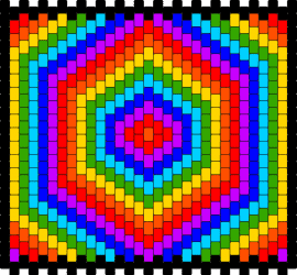 jsnsjs - hypnotic,trippy,geometric,rainbow,hexagon,panel,colorful