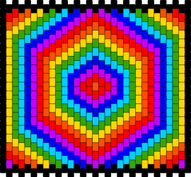 jsnsjs - rainbow,geometric,trippy,hexagon,panel