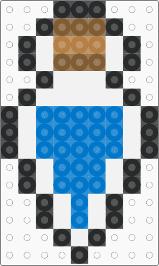 Potion bottle 1 - blue,tan