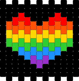 sm pride heart - pride,heart,rainbow,black