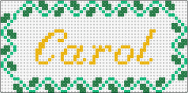 Angelique - carol,name,sign,text,cursive,border,yellow,green