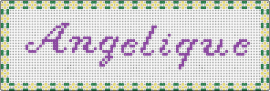 Angelique - angelique,name,sign,text,cursive,border,purple,green