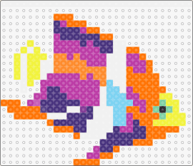 Fish 5 - fish,animal,underwater,colorful,purple,orange