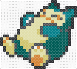 Snorlax Box Sprite - snorlax,pokemon,gaming,character,teal,beige