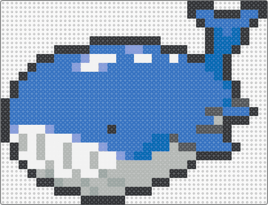 Wailord (large) Box Sprite - blue