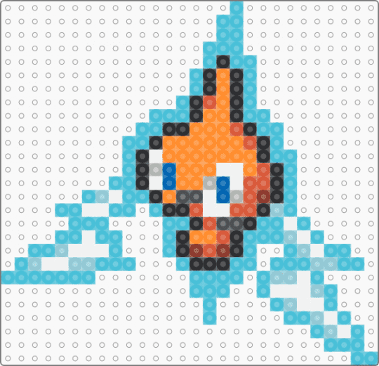 Rotom Box Sprite - light blue, orange