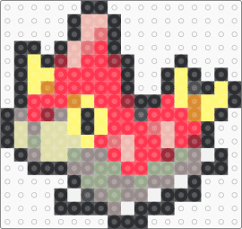 Wurmple Box Sprite - yellow,gray,red