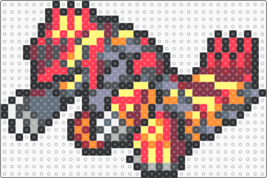 Primal Groudon Box Sprite - gray,red