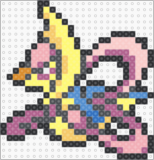 Cresselia Box Sprite - gray,beige,yellow,pink