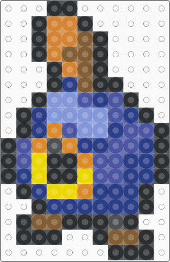 Roggenrola Box Sprite - blue,purple,orange